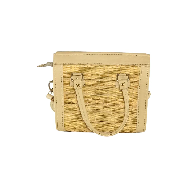 AN002 Sac à Main Artisanal Tunisien en Fibre de Smar et Cuir Véritable 02 Sac à main artisanal