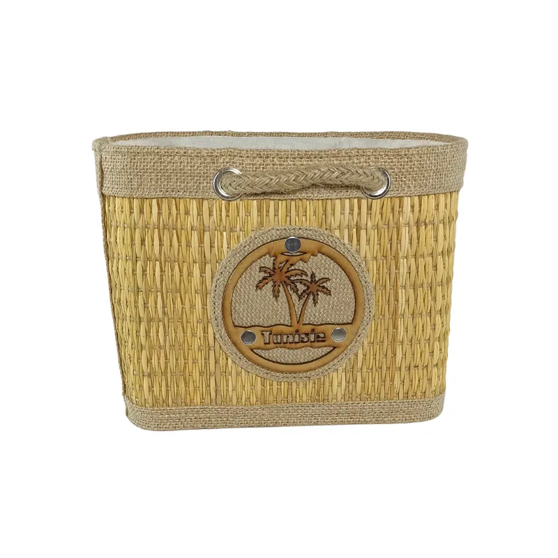 AN005 Sac à Main Artisanal Tunisien en Fibre de Smar 1 Sac à main artisanal