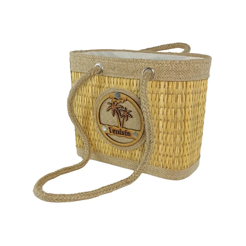 AN005 Sac à Main Artisanal Tunisien en Fibre de Smar 14 Sac à main artisanal