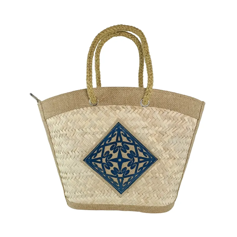 AN006 Grand Sac à Main Artisanal Tunisien en Saaf 1 grand sac à main artisanal tunisien