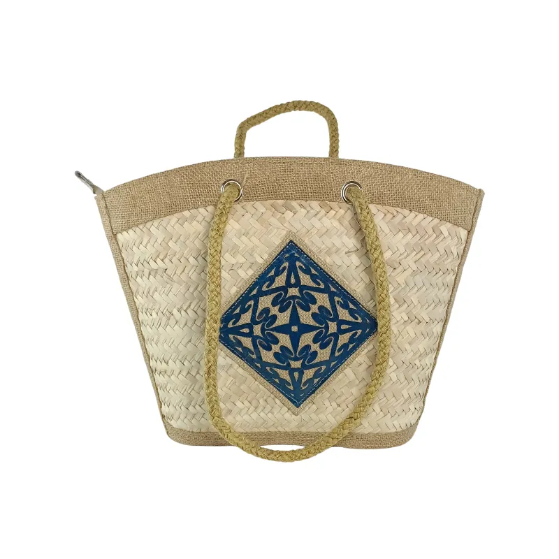 AN006 Grand Sac à Main Artisanal Tunisien en Saaf 2 grand sac à main artisanal tunisien