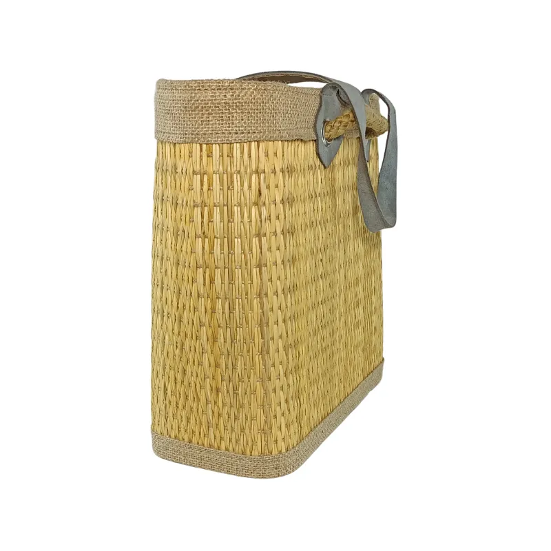 AN008 Grand Sac à Main Artisanal Tunisien en Fibre de Smar 5 Sac à Main Fait Main