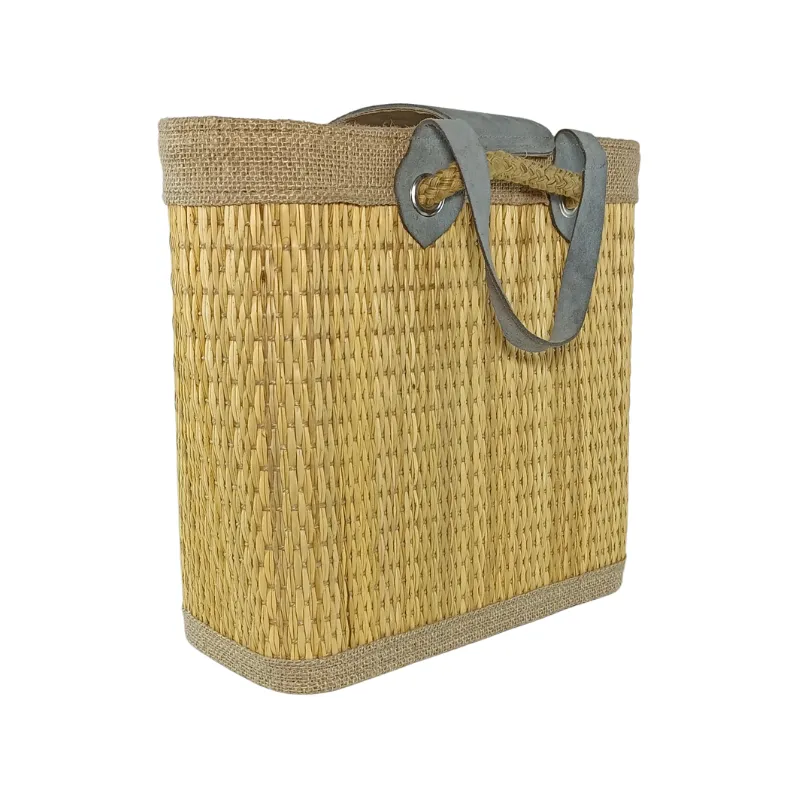 AN008 Grand Sac à Main Artisanal Tunisien en Fibre de Smar 6 Sac à Main Fait Main