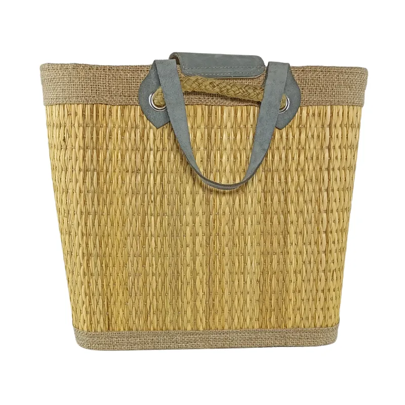 AN008 Grand Sac à Main Artisanal Tunisien en Fibre de Smar 7 Sac à Main Fait Main