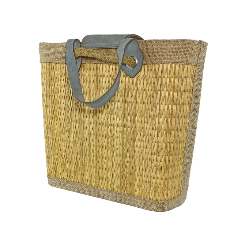 AN008 Grand Sac à Main Artisanal Tunisien en Fibre de Smar 8 Sac à Main Fait Main