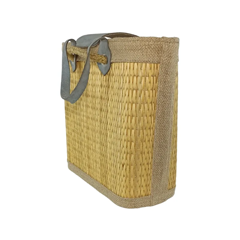 AN008 Grand Sac à Main Artisanal Tunisien en Fibre de Smar 9 Sac à Main Fait Main