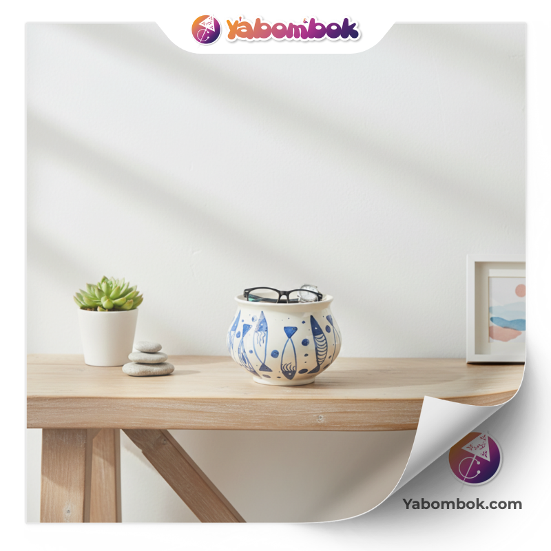 Mini Vase Soliflore Céramique Bombé ot de Fleur Trapu Design Fait Main KHC005