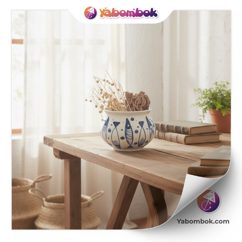 Mini Vase Soliflore Céramique Bombé ot de Fleur Trapu Design Fait Main KHC005