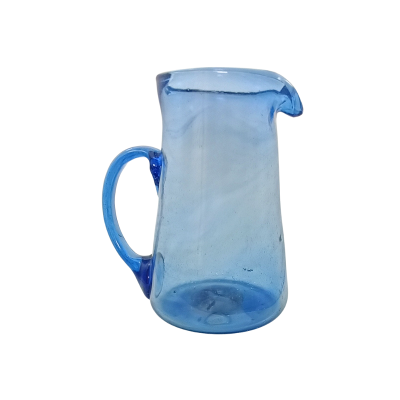 Pichet Cruche en Verre Soufflé Artisanal Carafe à Eau Limonade 21 cm Bleu Clair Bullé 5 Pichet Cruche en Verre Soufflé Artisanal Carafe à Eau Limonade 21 cm Bleu Clair Bullé