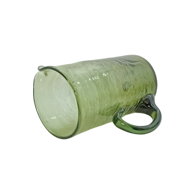 Vase Cylindrique en Verre Soufflé Vert Émeraude Artisanal Fait Main 21 cm Design Épuré et Naturel Décoration de Table Contemporaine KGV226 4 Vase Cylindrique en Verre Soufflé Vert Émeraude Artisanal Fait Main 21 cm Design Épuré et Naturel Décoration de Table Contemporaine KGV226