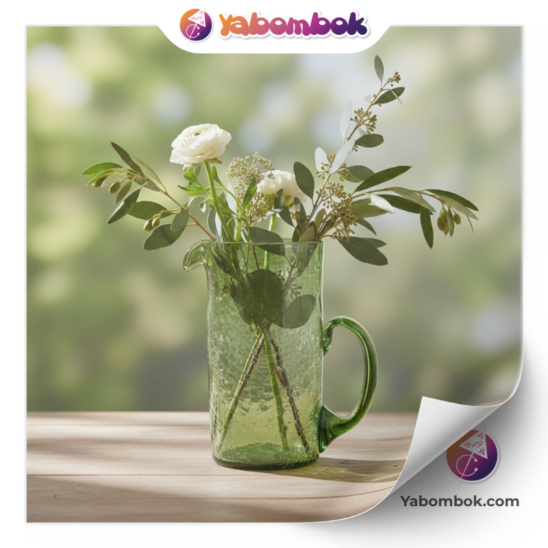 Vase-Cylindrique-en-Verre-Souffle-Vert-Emeraude-Artisanal-Fait-Main-21-cm-Design-Epure-et-Naturel-Decoration-de-Table-Contemporaine-KGV226-AI-1 Vase Cylindrique en Verre Soufflé Vert Émeraude Artisanal Fait Main 21 cm Design Épuré et Naturel Décoration de Table Contemporaine KGV226