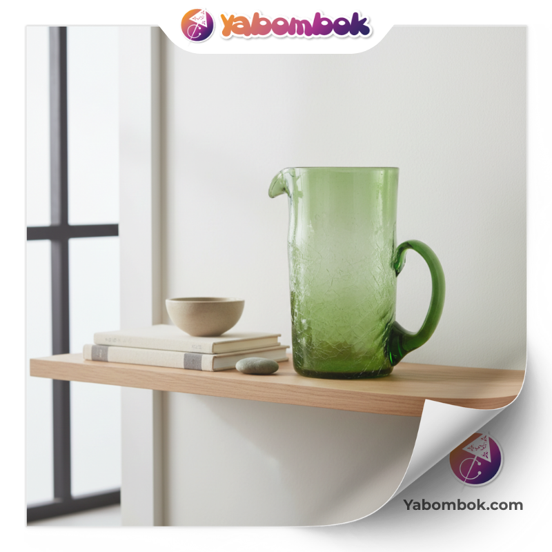 Vase-Cylindrique-en-Verre-Souffle-Vert-Emeraude-Artisanal-Fait-Main-21-cm-Design-Epure-et-Naturel-Decoration-de-Table-Contemporaine-KGV226-AI-2 Vase Cylindrique en Verre Soufflé Vert Émeraude Artisanal Fait Main 21 cm Design Épuré et Naturel Décoration de Table Contemporaine KGV226