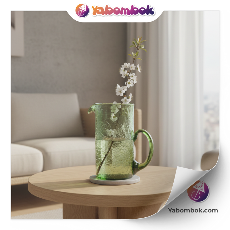 Vase-Cylindrique-en-Verre-Souffle-Vert-Emeraude-Artisanal-Fait-Main-21-cm-Design-Epure-et-Naturel-Decoration-de-Table-Contemporaine-KGV226-AI-5 Vase Cylindrique en Verre Soufflé Vert Émeraude Artisanal Fait Main 21 cm Design Épuré et Naturel Décoration de Table Contemporaine KGV226