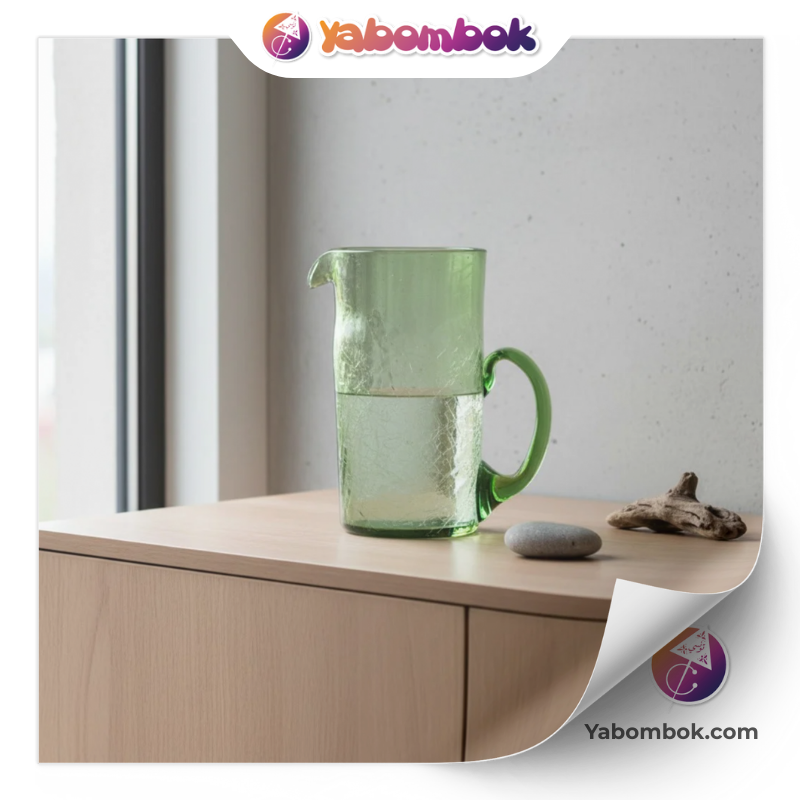 Vase-Cylindrique-en-Verre-Souffle-Vert-Emeraude-Artisanal-Fait-Main-21-cm-Design-Epure-et-Naturel-Decoration-de-Table-Contemporaine-KGV226-AI-6 Vase Cylindrique en Verre Soufflé Vert Émeraude Artisanal Fait Main 21 cm Design Épuré et Naturel Décoration de Table Contemporaine KGV226