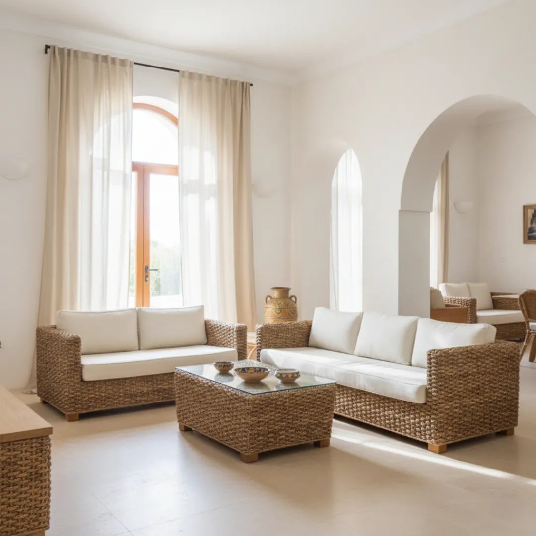 Mobilier Artisanal Tunisien en Fibres Végétales